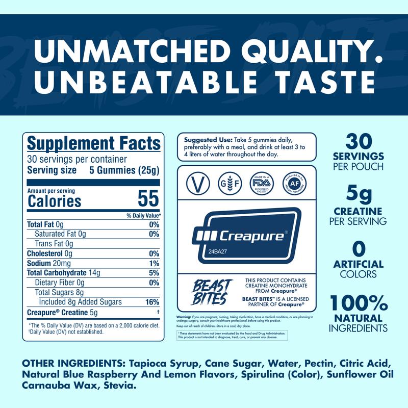 Gomitas con infusión de creatina