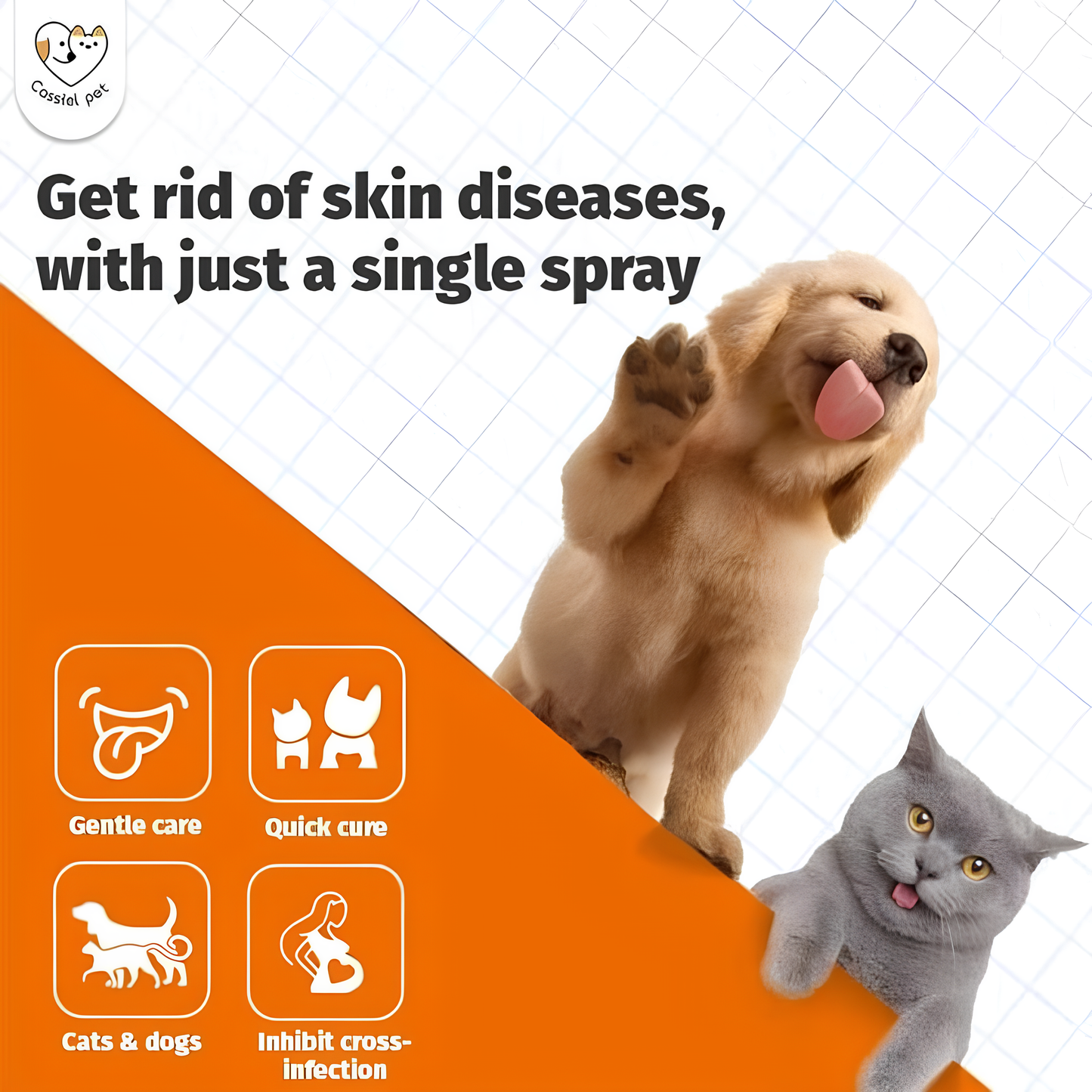 Itch Relief Spray & Hot Spot Treatment for Dogs and Cats