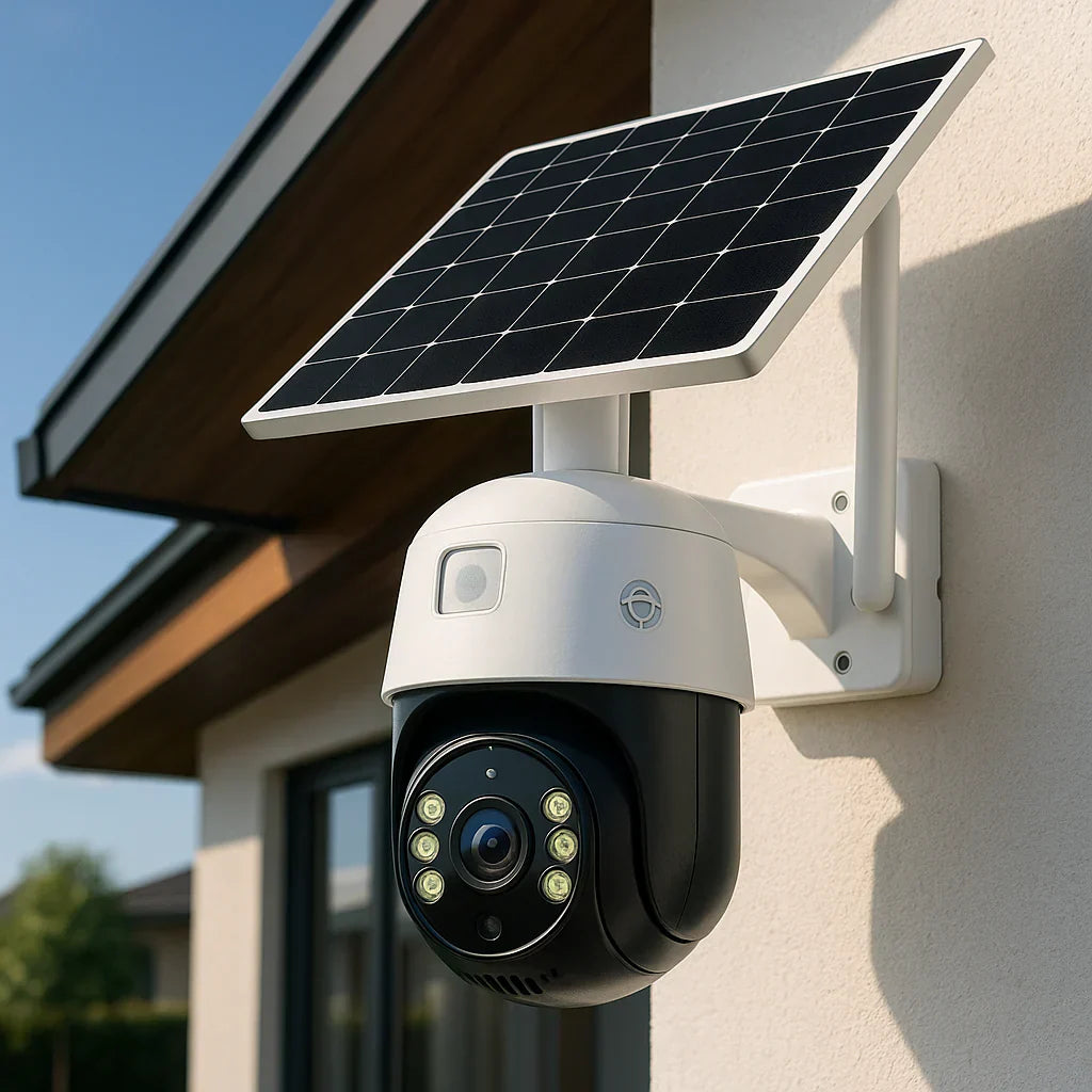 2K Ultra HD Outdoor Security Camera with Solar Panel