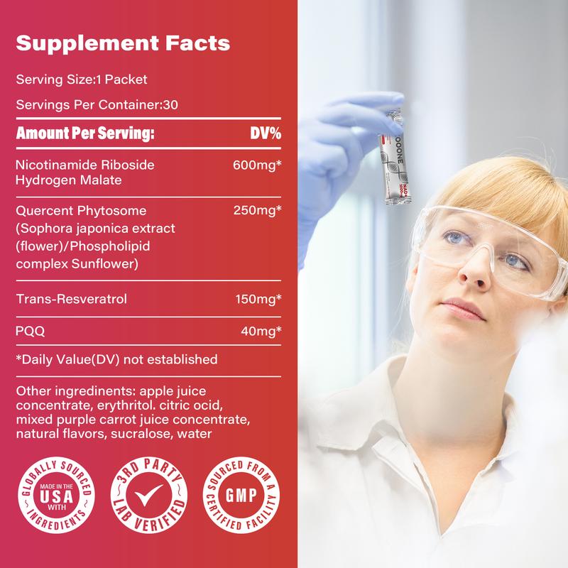NAD+ Berry Flavor Drink Mix